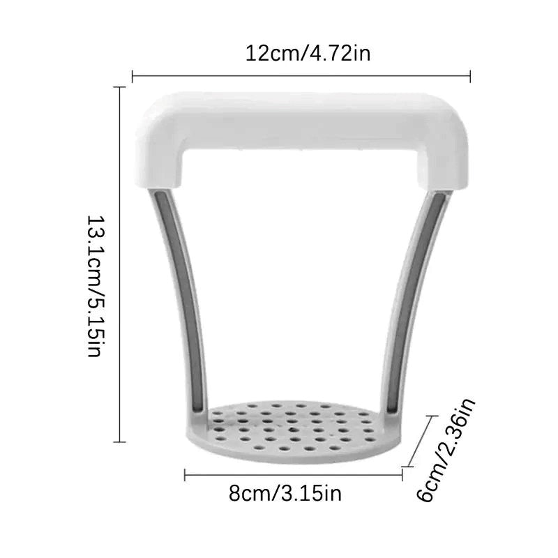 Potato Masher Plastic Potato Masher Rice Crusher Mud Press with Non-Slip Handle