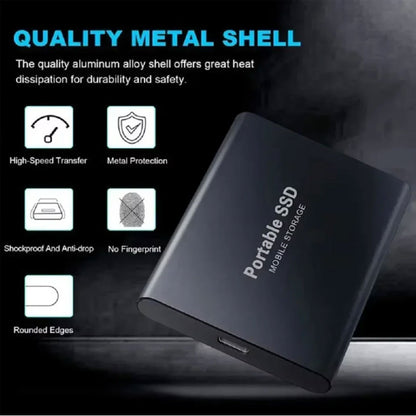 SSD High-speed Portable External Hard Drive Solid-state Drives for Laptop PC
