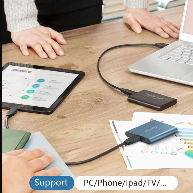 SSD High-speed Portable External Hard Drive Solid-state Drives for Laptop PC