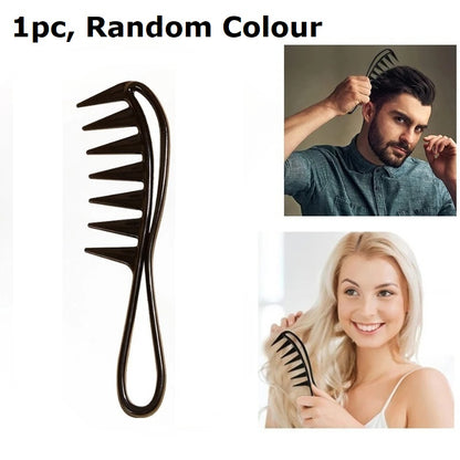 Shark Comb Toothed Plastic Comb with wide teeth suitable for dry wet Curling hair