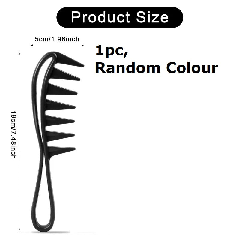 Shark Comb Toothed Plastic Comb with wide teeth suitable for dry wet Curling hair