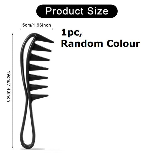 Shark Comb Toothed Plastic Comb with wide teeth suitable for dry wet Curling hair