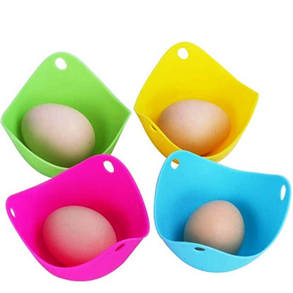 Egg Poacher Cups Silicone Poaching Pods Pan Poached Mould for Cooking eggs 4pcs