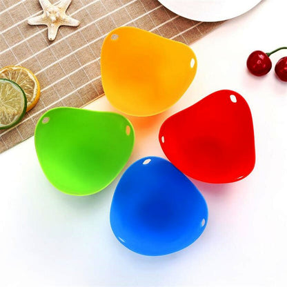 Egg Poacher Cups Silicone Poaching Pods Pan Poached Mould for Cooking eggs 4pcs