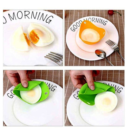 Egg Poacher Cups Silicone Poaching Pods Pan Poached Mould for Cooking eggs 4pcs