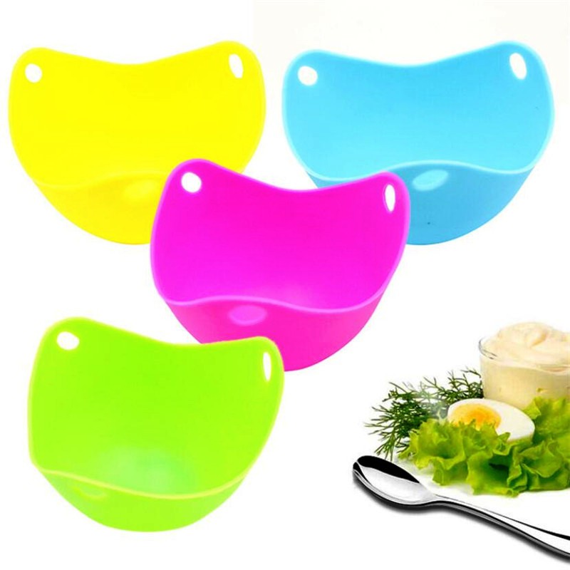 Egg Poacher Cups Silicone Poaching Pods Pan Poached Mould for Cooking eggs 4pcs