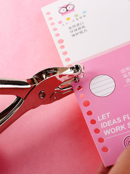 Puncher 6mm Manual Handheld Single Hole Puncher for Thick Paper A4 Sheets Cards
