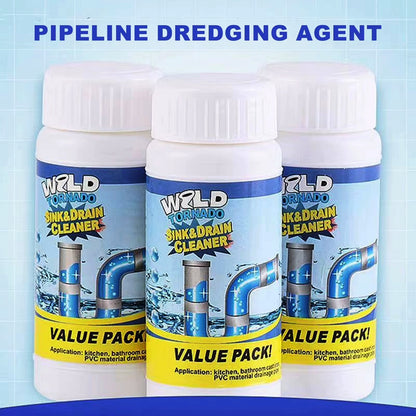 Powerful Sink Drain Cleaner Powder Fast Acting Toilet Sink Pipe Dredging Agent