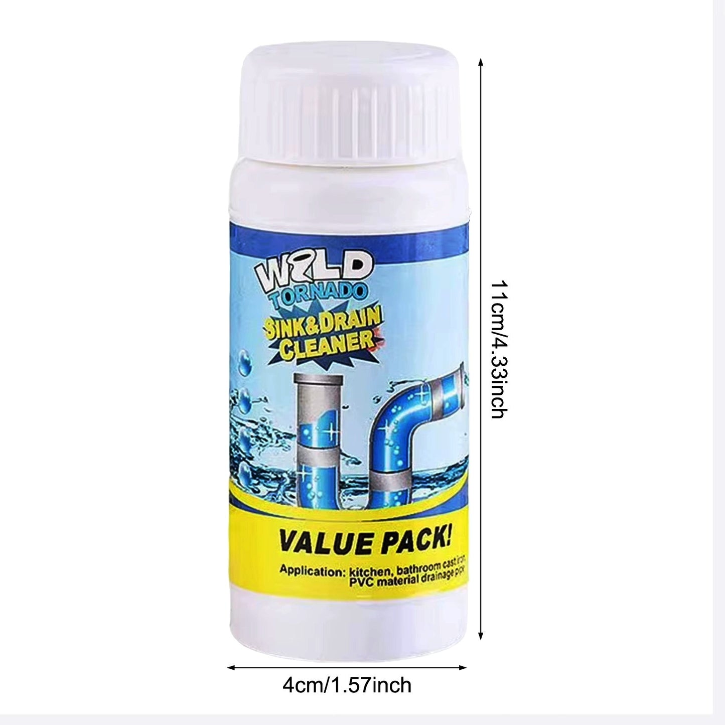 Powerful Sink Drain Cleaner Powder Fast Acting Toilet Sink Pipe Dredging Agent