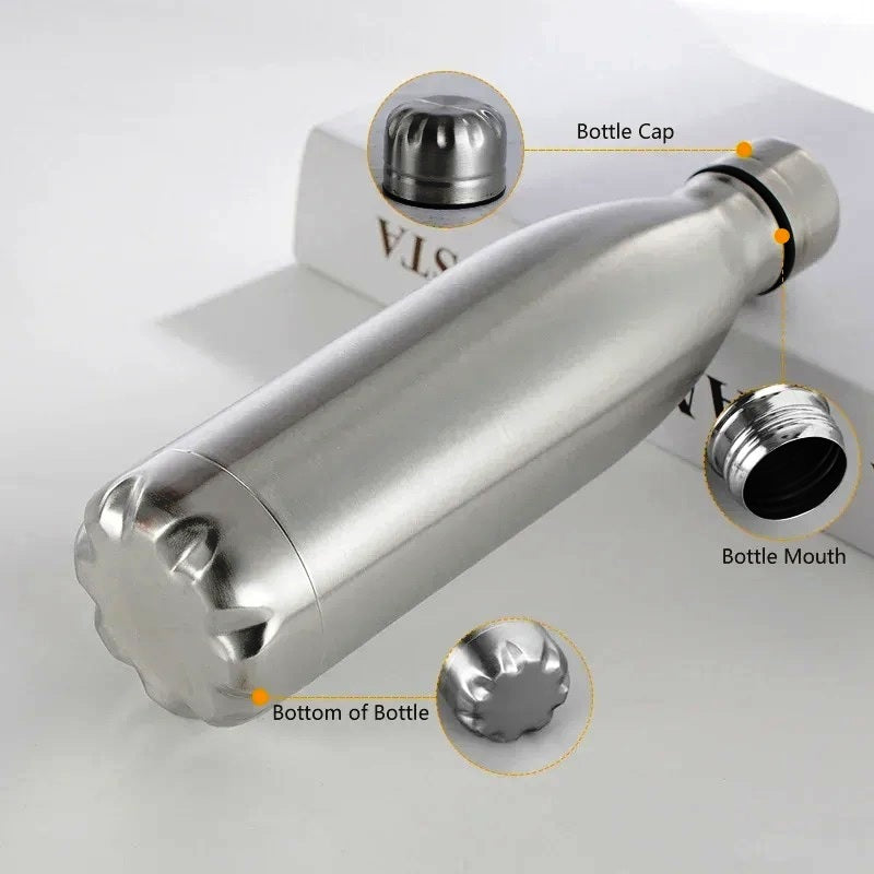 Water Bottle Stainless Steel Water Bottle Canteen Kettle Outdoor Camping Hiking