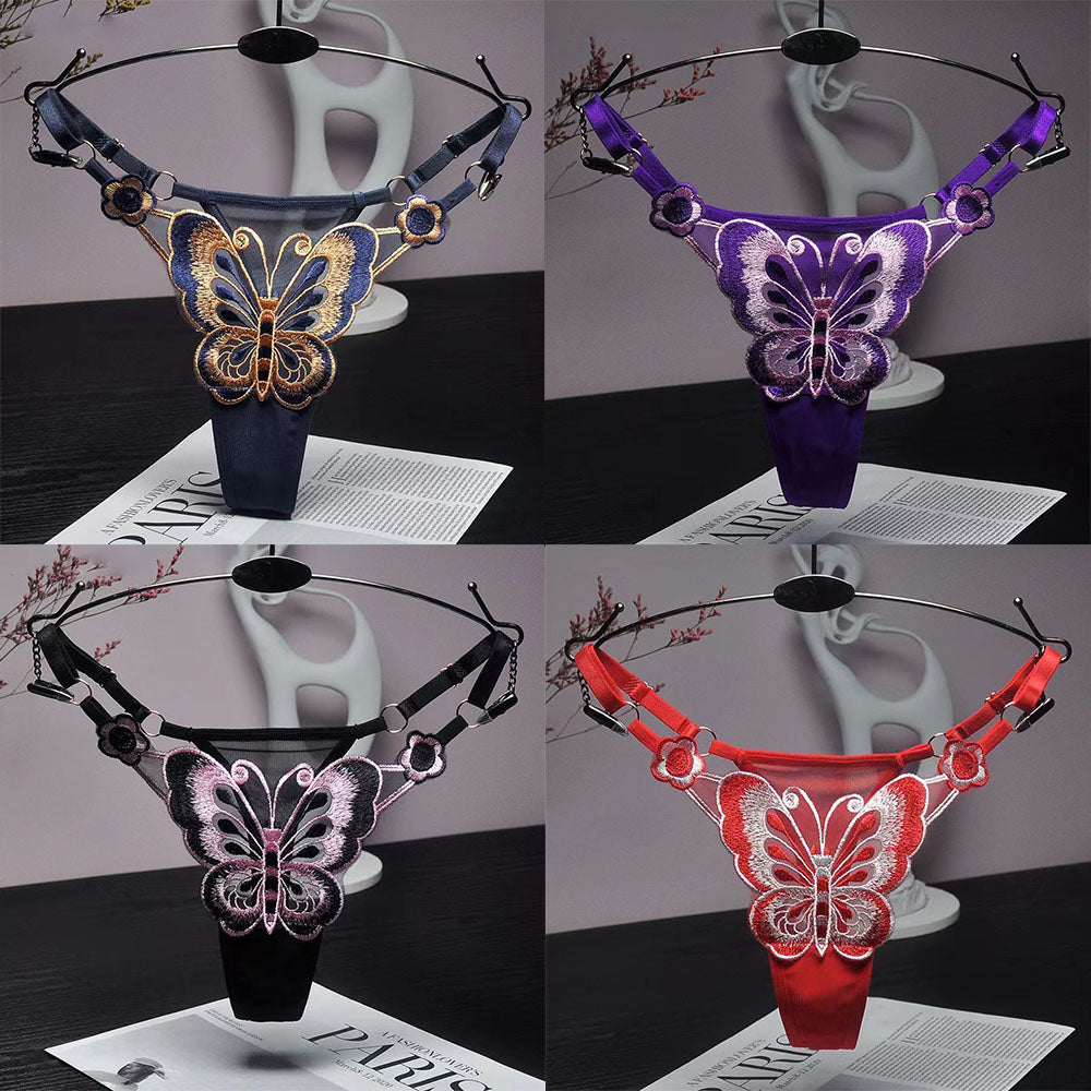 Thong Knicker Women G-String Mesh Pantie Adjustable Low Waist Underwear Euro Style