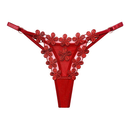 Thong Knicker Women G-String Mesh Pantie Adjustable Low Waist Underwear Euro Style