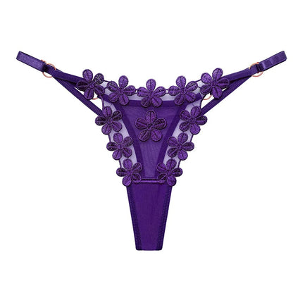 Thong Knicker Women G-String Mesh Pantie Adjustable Low Waist Underwear Euro Style
