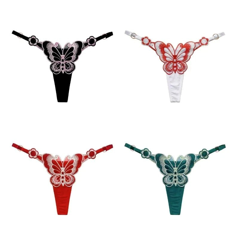 Thong Knicker Women G-String Mesh Pantie Adjustable Low Waist Underwear Euro Style