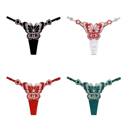 Thong Knicker Women G-String Mesh Pantie Adjustable Low Waist Underwear Euro Style
