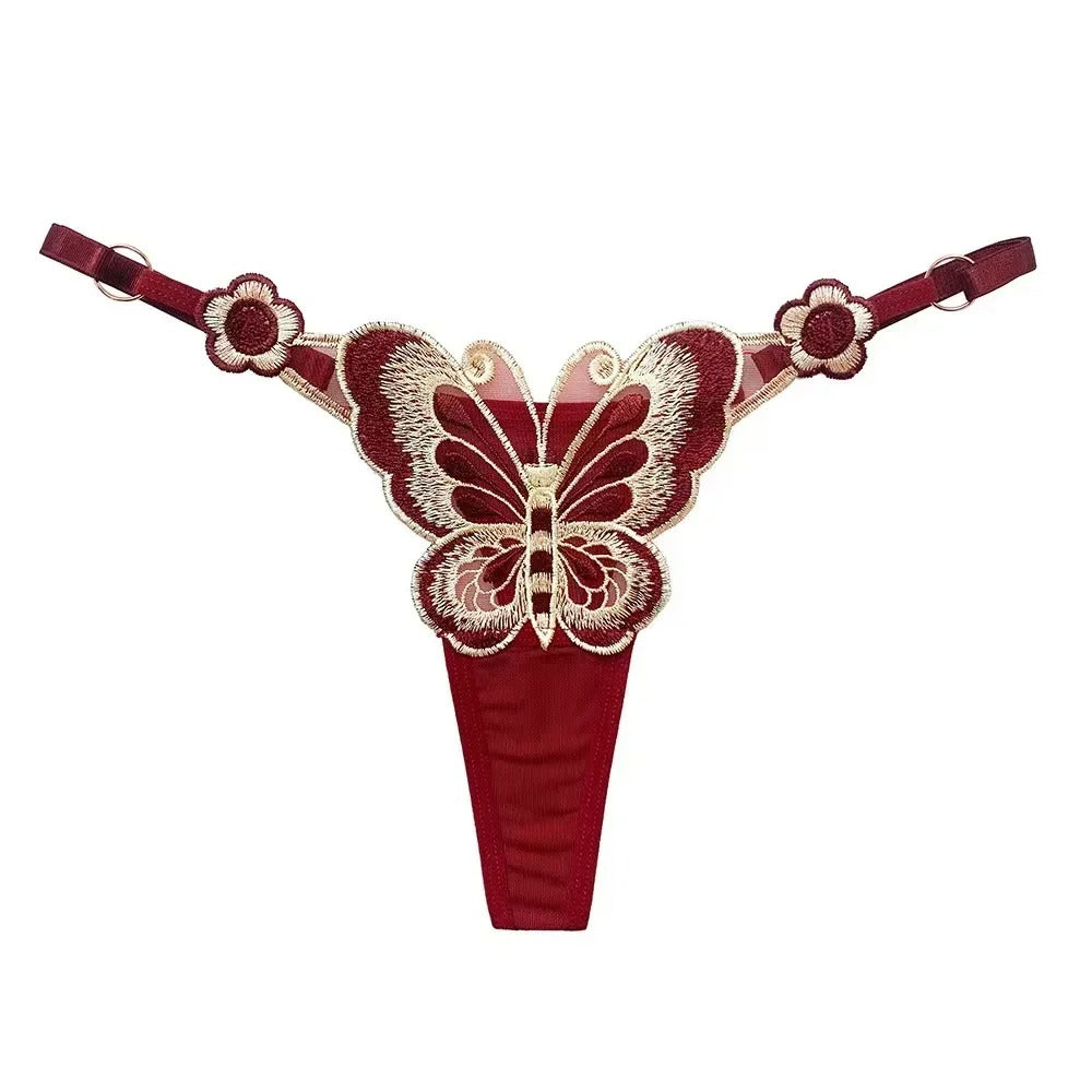Thong Knicker Women G-String Mesh Pantie Adjustable Low Waist Underwear Euro Style