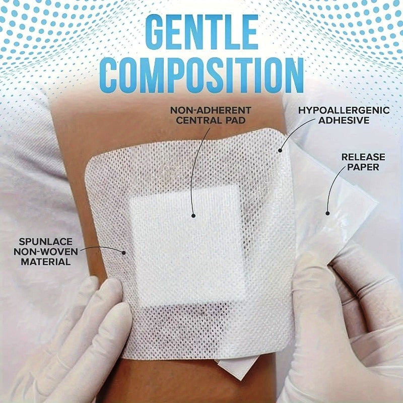 50pcs Bandage Wound Dressings Hypoallergenic non-woven medical First Aid Plasters