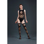 Moonlight Two Piece Black Body and Stockings One Size