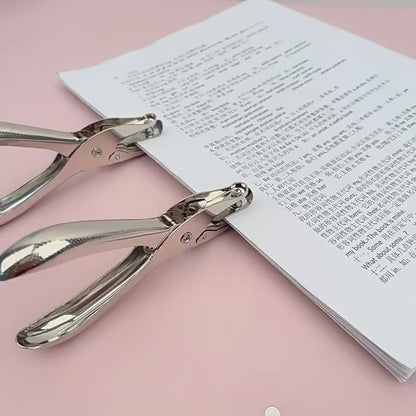 Puncher 6mm Manual Handheld Single Hole Puncher for Thick Paper A4 Sheets Cards