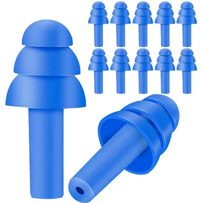 Ear Plugs Noise Cancelling Soft & Reusable 3 Layer Earplug for Sleep Swim & work