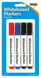 Whiteboard Marker Dry Wipe Blue Red Black Round Tip Whiteboard Markers PK4