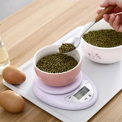 LCD digital kitchen scales electronic cooking food weigh measuring scale 1g-5kg
