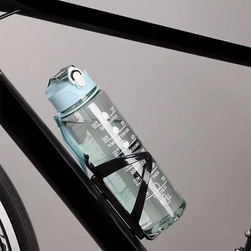 Sports Water Bottle Gym Travel Drinking Leakproof Bottle With Straw BPA Free UK