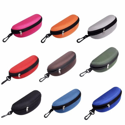 Large Zipper Eye Glasses Sunglasses Hard Case Box Protector Hold Gift Portable