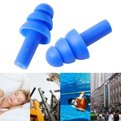 Ear Plugs Noise Cancelling Soft & Reusable 3 Layer Earplug for Sleep Swim & work