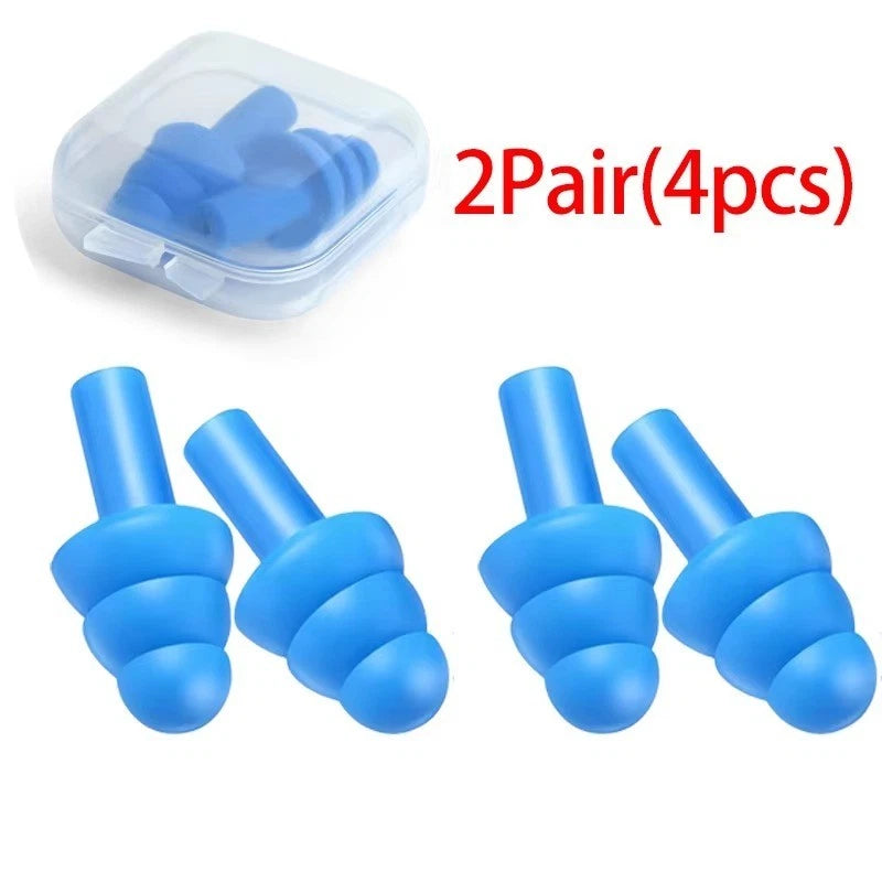 Ear Plugs Noise Cancelling Soft & Reusable 3 Layer Earplug for Sleep Swim & work