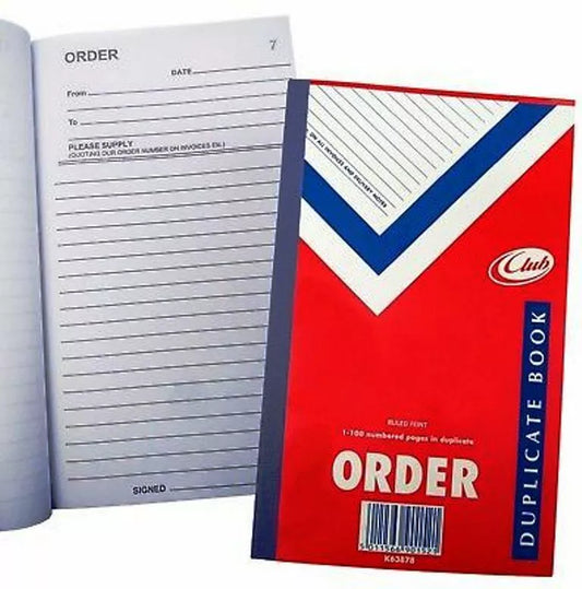 Duplicate Order Book incl one Carbon Sheet 100 Pages Order 1 x Book