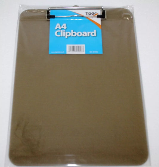 Clipboard Paper Holder A4 Translucent Coloured Tint Single Tough Plastic Clipboard