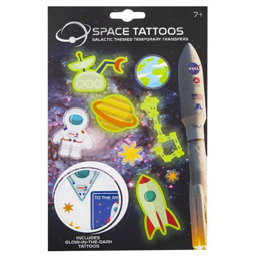 Temporary Tattoos space tattoos pack of licensed NASA themed galactic temporary tatto