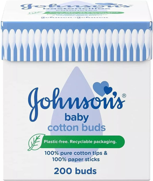 Cotton Buds Johnson's Baby Cotton Buds Pack of 6 boxes (1200 buds)