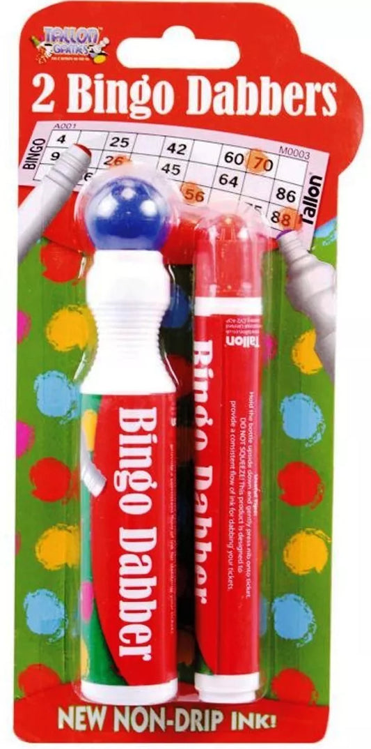 Bingo Dabber None drip Bingo Dabbers Pack of 2 Assorted Colours supplies