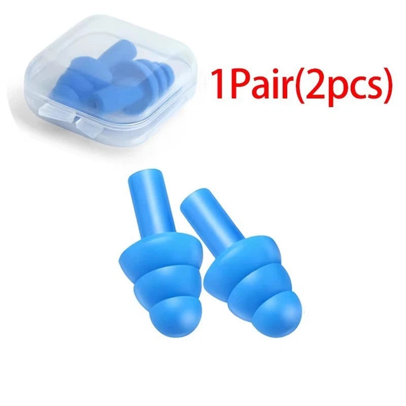 Ear Plugs Noise Cancelling Soft & Reusable 3 Layer Earplug for Sleep Swim & work