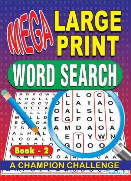 Word Search Mega Large Print Word Search Book 2 , A Champion Challenge