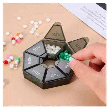 Daily Pill Box 7 Day Week Weekly Organiser Storage Medicine Tablet Dispenser