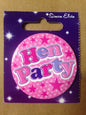 HEN PARTY Party Badge Celebration Party Badge HEN PARTY  pink badge