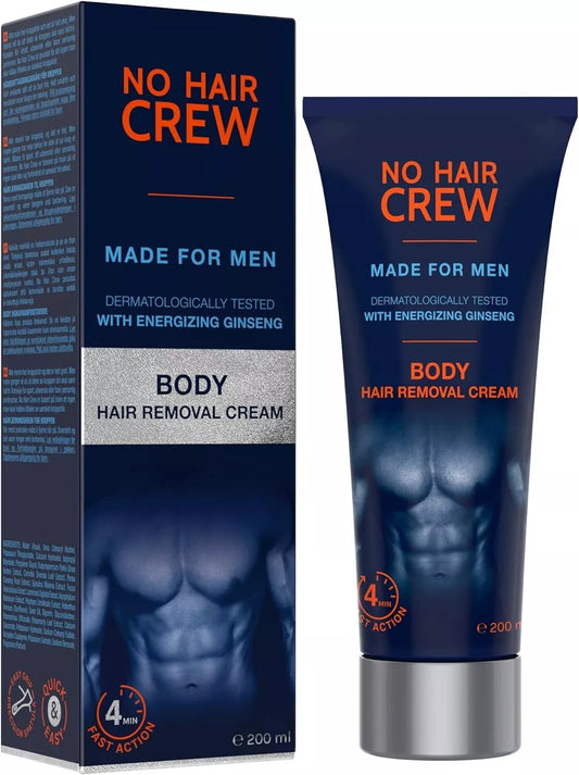 NO HAIR CREW Body Hair Removal Cream Depilatory Cream Made for Men