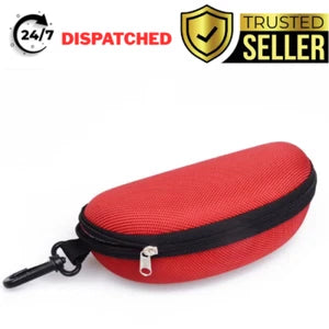 Large Zipper Eye Glasses Sunglasses Hard Case Box Protector Hold Gift Portable