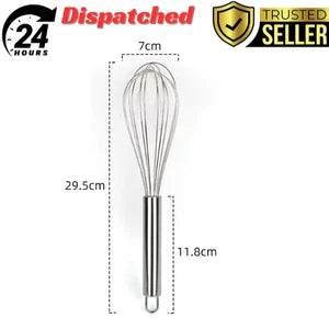 Stainless Steel Hand Whisk Mixer Balloon Milk Egg Beater Kitchen Cooking Tool