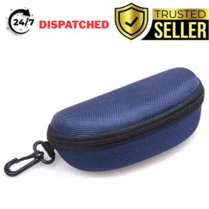Large Zipper Eye Glasses Sunglasses Hard Case Box Protector Hold Gift Portable