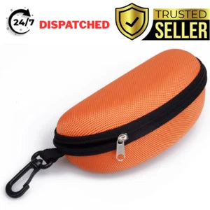 Large Zipper Eye Glasses Sunglasses Hard Case Box Protector Hold Gift Portable