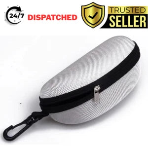 Large Zipper Eye Glasses Sunglasses Hard Case Box Protector Hold Gift Portable