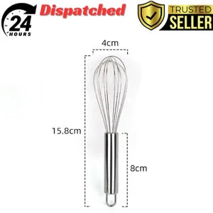 Stainless Steel Hand Whisk Mixer Balloon Milk Egg Beater Kitchen Cooking Tool