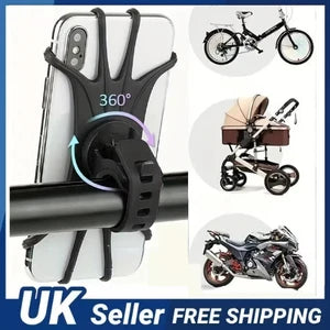 360° Bicycle Bike Mobile Phone Holder Bracket Mount for Handlebar Scooter
