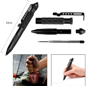 Tactical Pen Office Emergency Glass Breaker , Multi Functional Tactical Pen High Quality Steel Anti Skid Portable Self Defense Pen Aluminum Glass Breaker Survival Tool