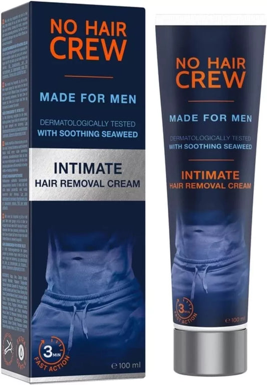 NO HAIR CREW Premium Intimate Hair Removal Cream Gentle Hair Removal 100ml