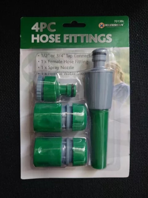 Hose Fittings connector set 4pcs marksman Snap On Spray Nozzle Set